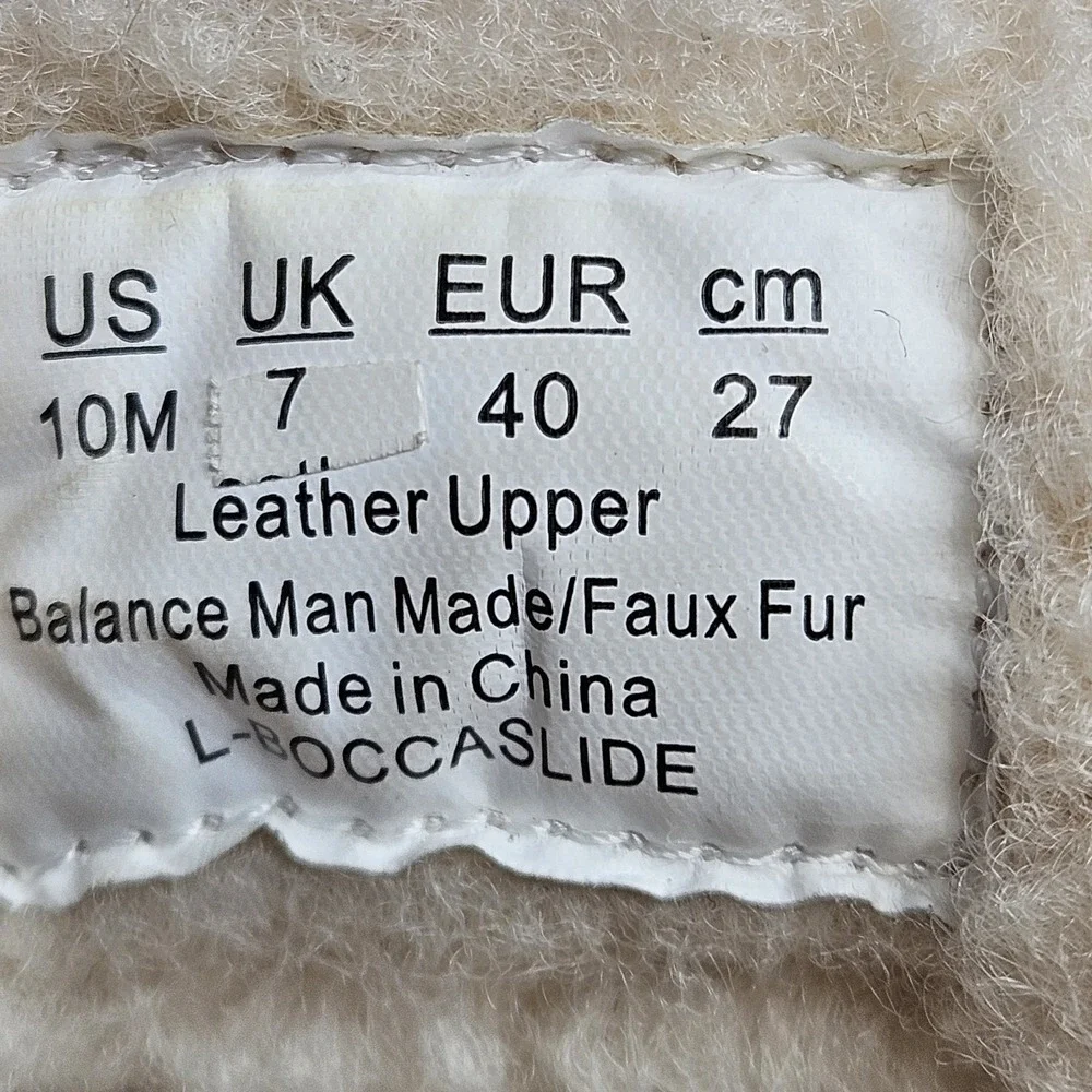 Franco Sarto Mules Fleece Shoes Size 10 M Heel To Toe 11.5" - Picture 13 of 13